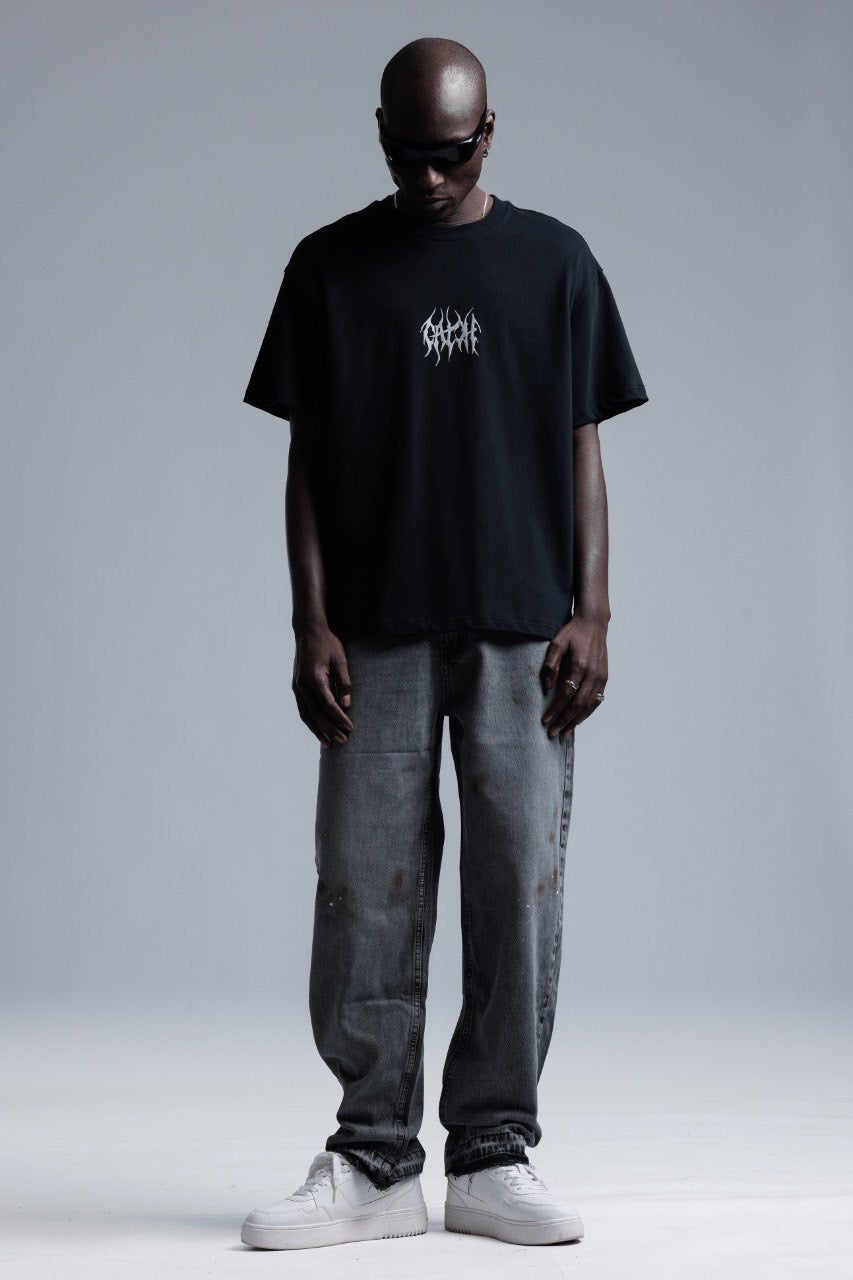 Oversized Printed Cotton T-Shirt