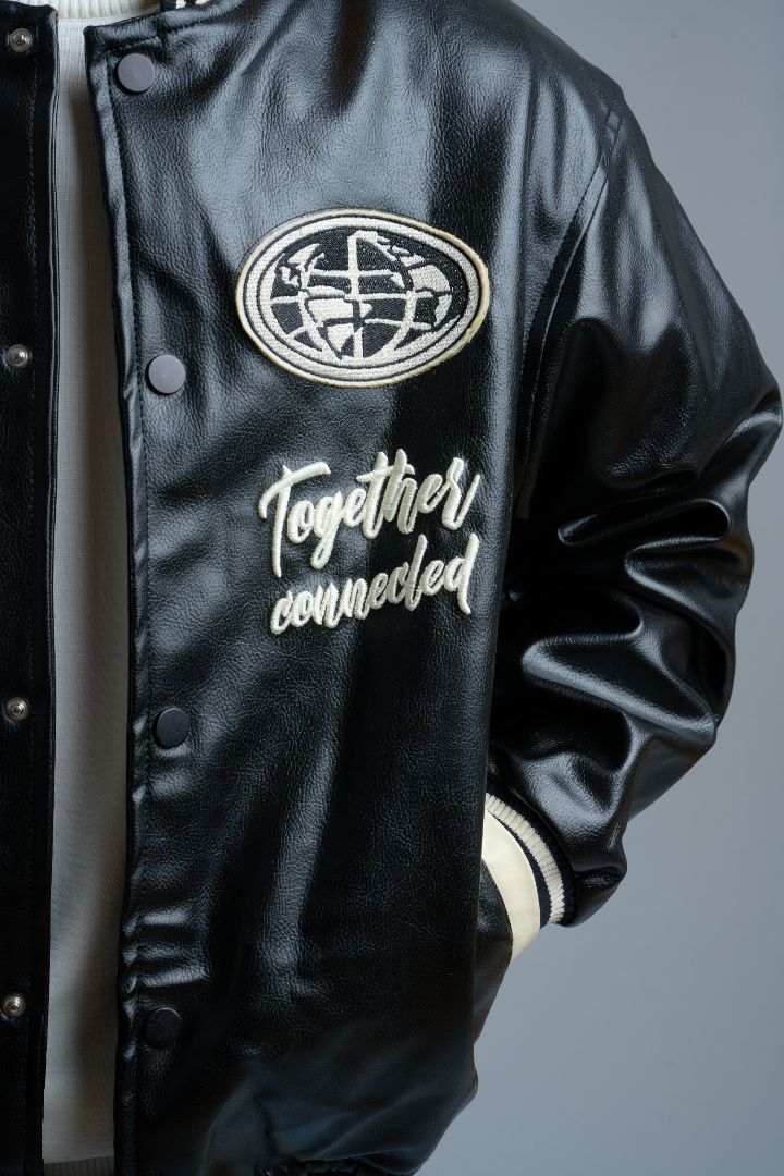 Leather Varsity Jacket