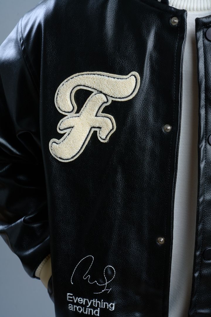 Leather Varsity Jacket